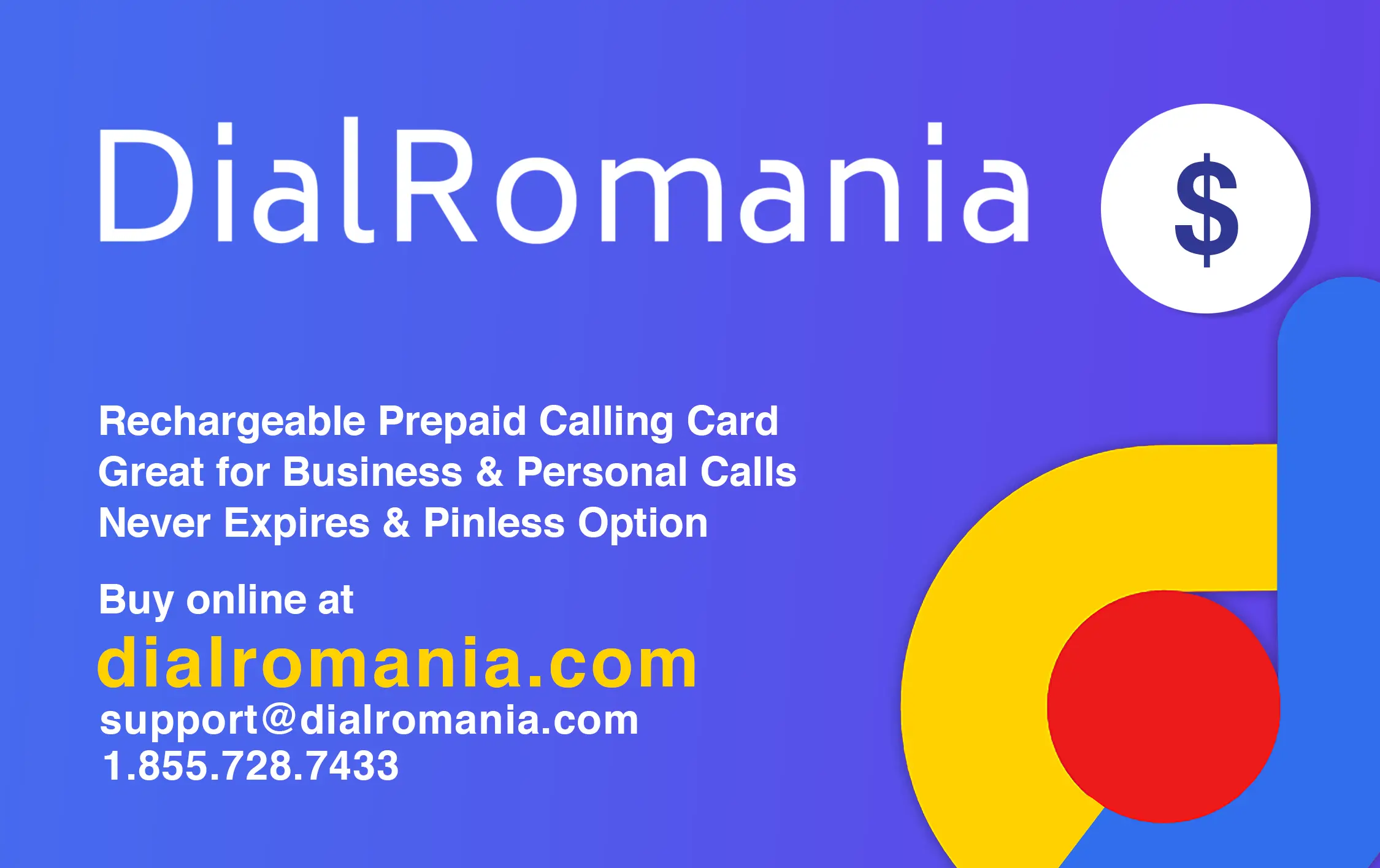 DialRomania Calling Card for Domestic and International Calls